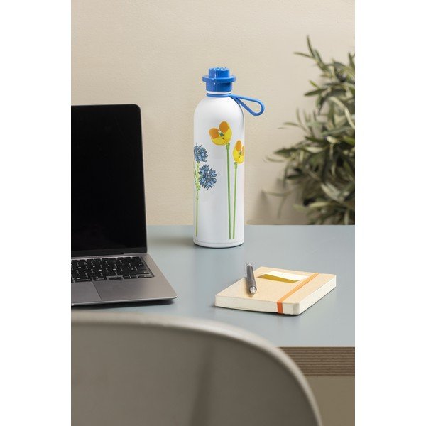 Bela/modra otroška termovka 560 ml Meadow Flowers – LEGO®-image-2