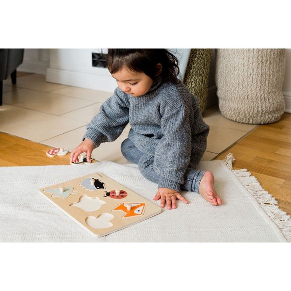 Lesena sestavljanka vtikanka (število koščkov 6) Forest – Kindsgut-image-1