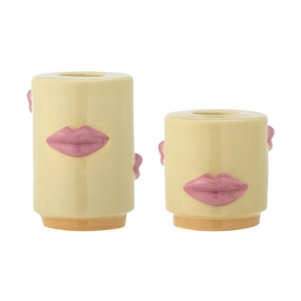 Svečniki v kompletu 2 ks iz kamenine Sassy – Bloomingville