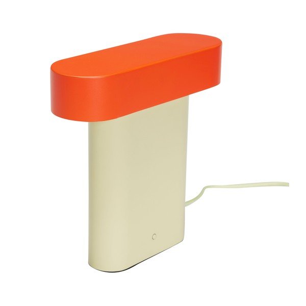 Oranžna/bež namizna svetilka (višina 25 cm) Sleek – Hübsch-image-4