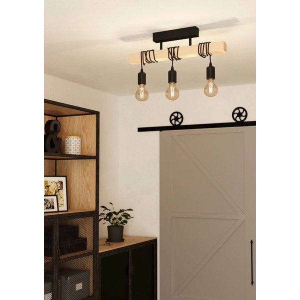 Črna viseča svetilka TOWNSHEND – EGLO-image-1