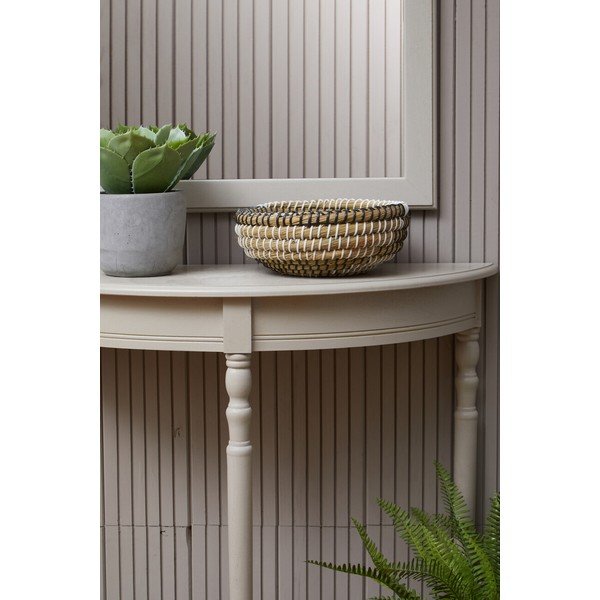 Bež stranska mizica iz masivnega bora 30x80 cm Heritage – Premier Housewares-image-3