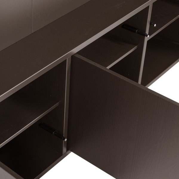 Temno rjav TV komplet iz masivnega bora 160x215x40 cm Meggy – WOOOD-image-4