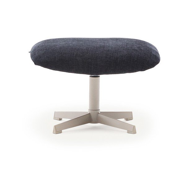 Temno moder tabure iz šenilje Teryl – Kave Home-image-2