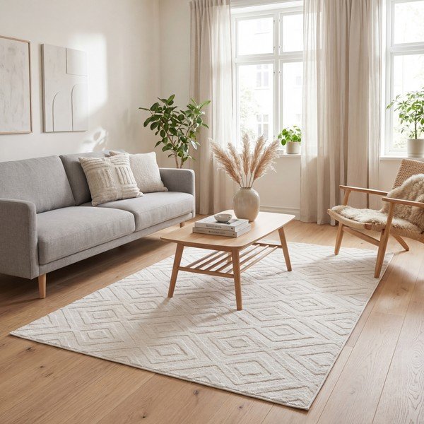 Kremno bela preproga 160x230 cm Estilo – Universal-image-1