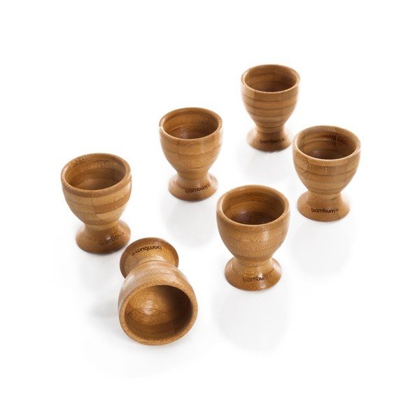 Komplet 6 bambusovih skodelic za jajca Bambum Tickle-image-1