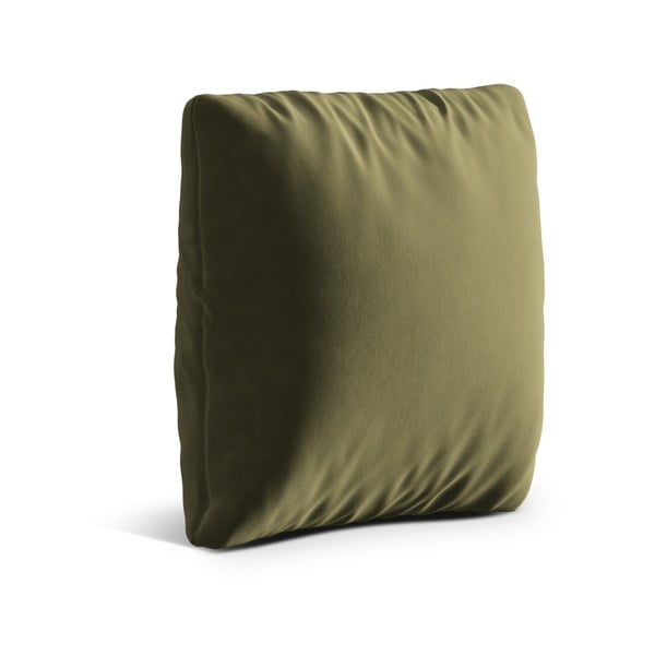 Zelena žametna okrasna blazina za sedežno garnituro Kemi – Cosmopolitan Design-image-1