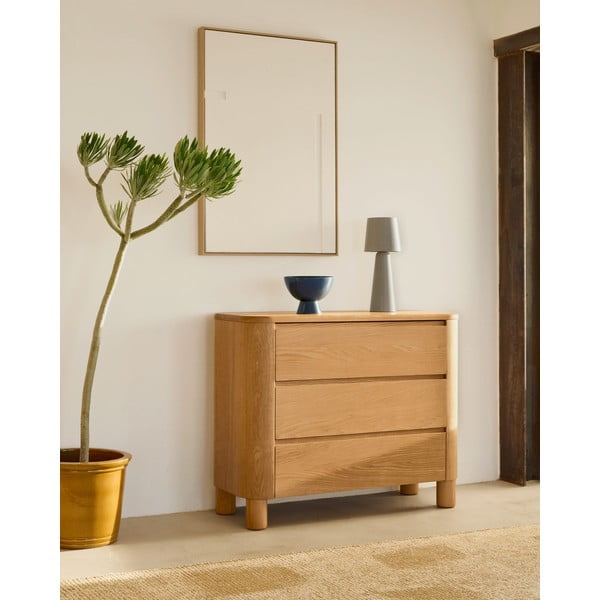 Komoda v jesenovem dekorju v naravni barvi 120x80x40 cm Salaya – Kave Home-image-1