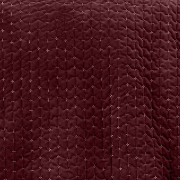 Bordo rdeče prešito pregrinjalo 240x260 cm Attica Velvet – Bianca-image-2