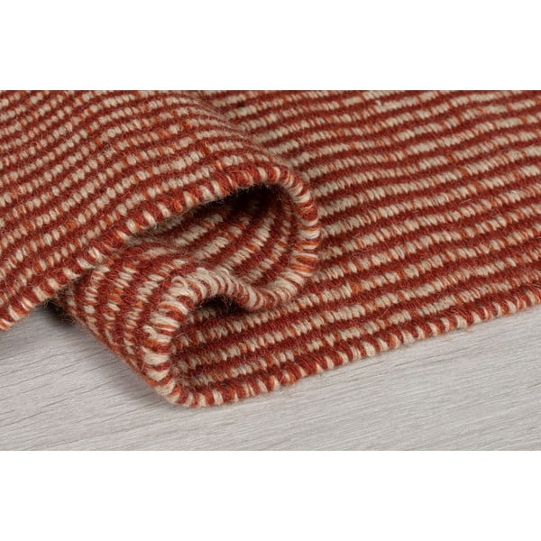 Oranžen volnen tekač Flair Rugs Anu, 60 x 200 cm-image-2