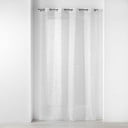  Prosojna zavesa iz tančice v beli in srebrni barvi 140x240 cm Floressia – douceur d'intérieur