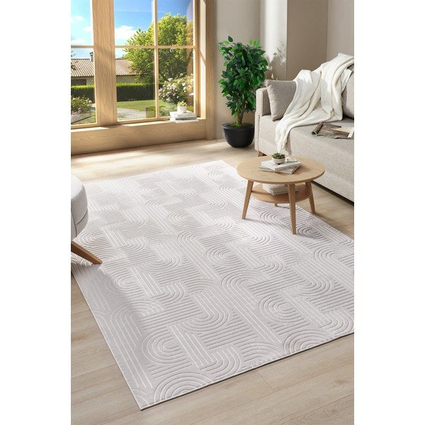 Kremno bela pralna preproga 80x150 cm Bohemian – Mila Home-image-1