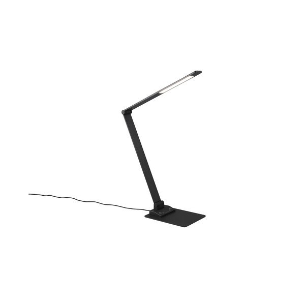 Črna LED zatemnitvena namizna svetilka (višina 72 cm) Travis – Trio-image-2