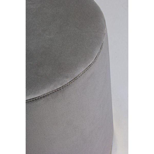 Siv žameten tabure Lucilla – Yes Everyday-image-2