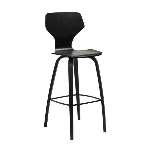 Črn barski stol (višina sedeža 75 cm) S.I.T – DAN-FORM Denmark