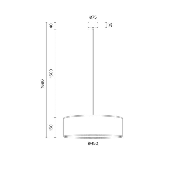 Viseča svetilka iz orehovega furnirja Sotto Luce TSURI XL, ø 45 cm-image-2