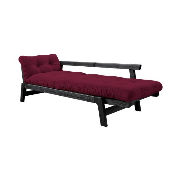 Raztegljiv kavč Karup Design Step Black/Light Bordeaux-image-3