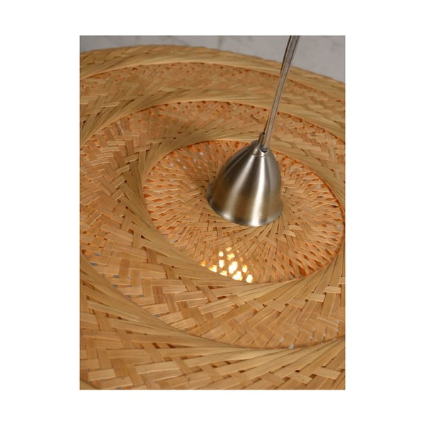Rjava viseča setilka iz bambusa Good&Mojo Palawan, ⌀ 60 cm-image-3