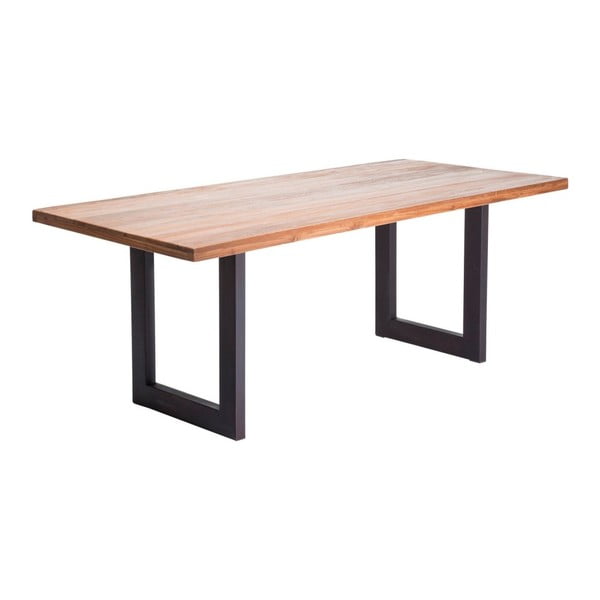 Jedilna miza z vrhom iz recikliranega tikovega lesa Kare Design Factory, dolžina 200 cm
