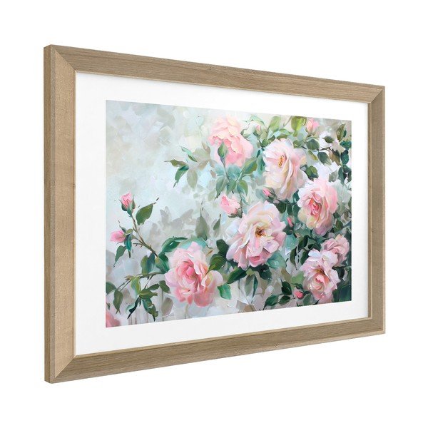 Tiskana slika z okvirjem 75x56 cm Blooming Roses – Styler-image-4