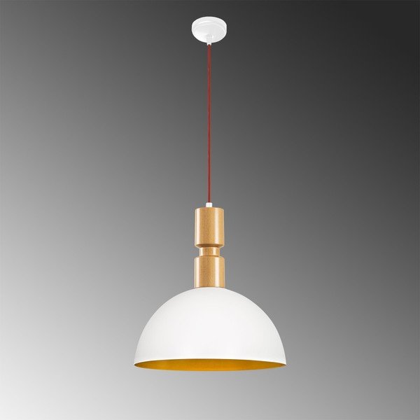 Bela kovinska viseča svetilka Opviq lights Diamonda-image-1
