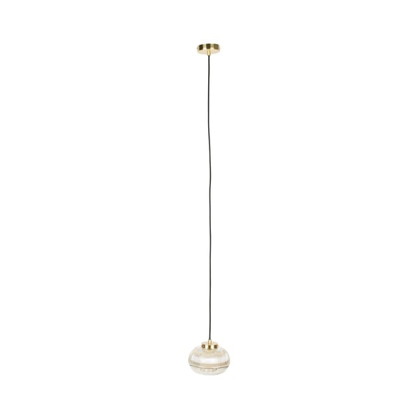 Viseča svetilka v zlati barvi s steklenim senčnikom ø 18 cm Robin - White Label