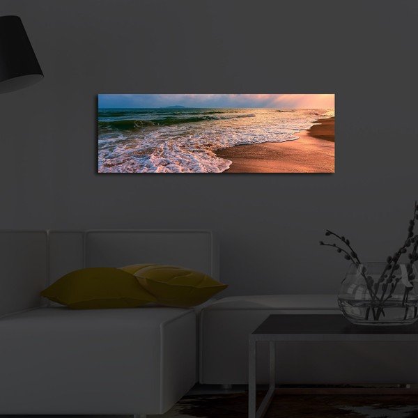 Osvetljena slika Beach Wallity, 90 x 30 cm-image-1
