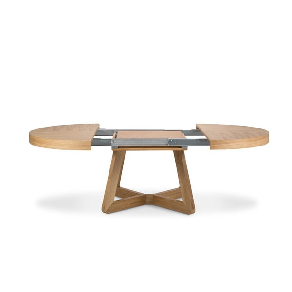 Raztegljiva miza s hrastovimi nogami Windsor & Co Sofas Bodil, ø 130 cm-image-4