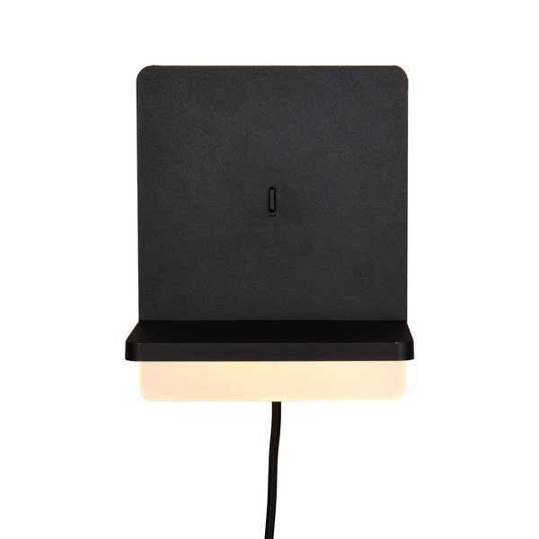 Mat črna LED zatemnitvena stenska svetilka Fairfield – Trio-image-4