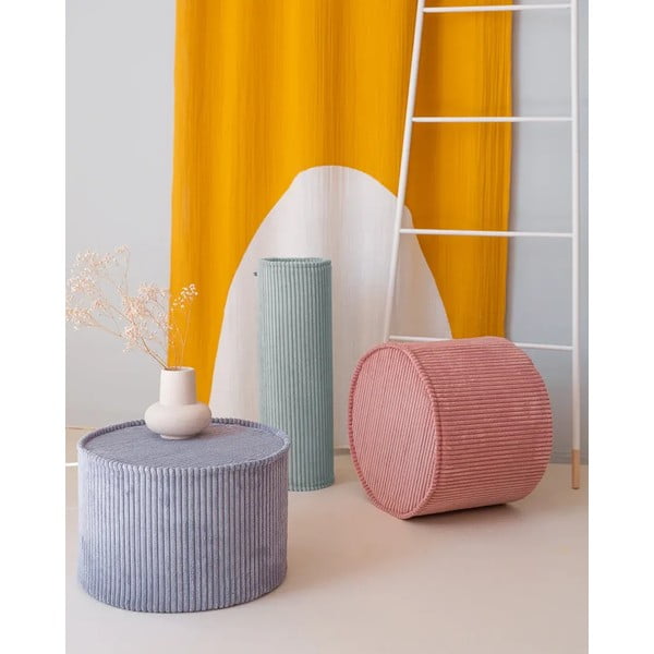 Mentolno zelena otroška blazina iz rebrastega žameta Roll – Wigiwama-image-2