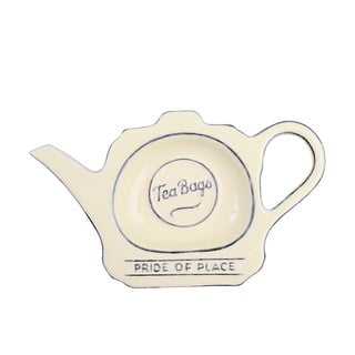 Krem keramičen podstavek za čajne vrečke T&G Woodware Pride Of Place