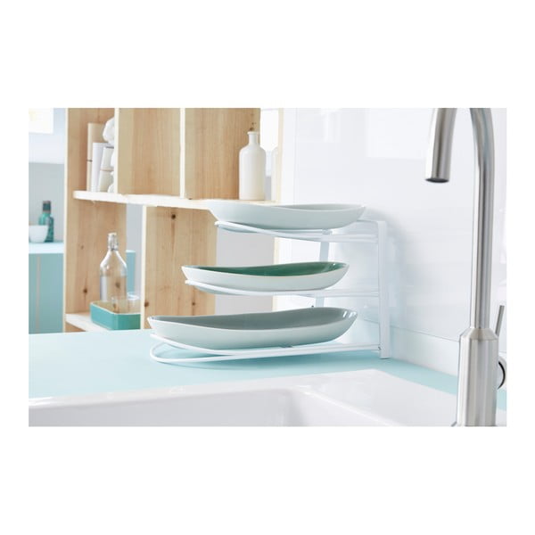 Beli kuhinjski regal za posodo Compactor Rona-image-3
