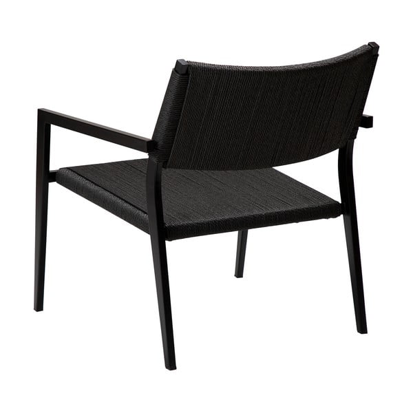 Črn pleten fotelj iz trstike Loop – DAN-FORM Denmark-image-4