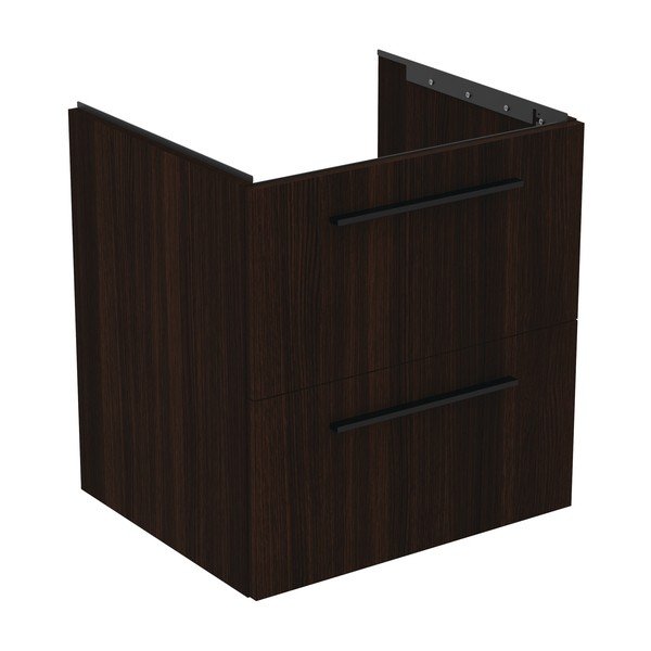 Temno rjava stenska omarica za pod umivalnik v hrastovem dekorju 60x63 cm i.Life B – Ideal Standard-image-4