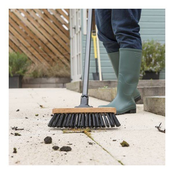 Glava metle s trdnimi vlakni iz reciklirane plastike Addis Varnished, 32,5 cm-image-2