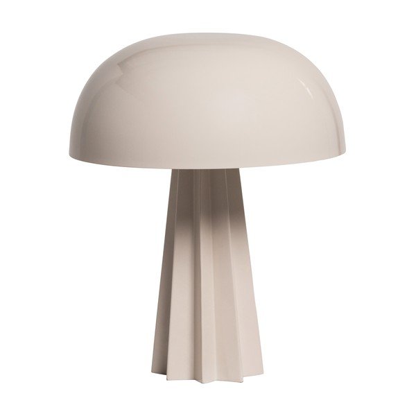 Kremno bela kovinska namizna svetilka (višina 29 cm) Virel – WOOOD