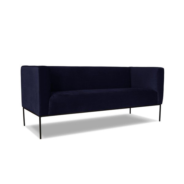 Temno modra dvosedežna zofa Windsor & Co. Zofe Neptun-image-4
