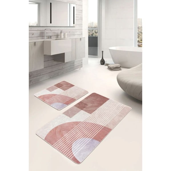Žametne kopalniške preproge v kompletu 2 ks 60x100 cm – Mila Home-image-2