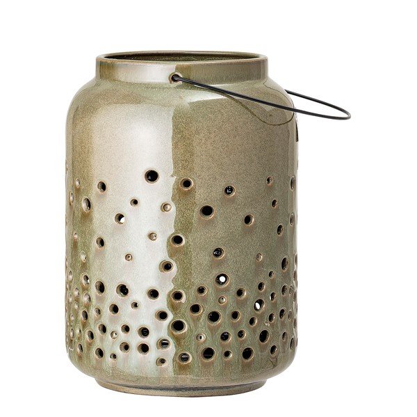 Zelena lončena svetilka Bloomingville Wade, višina 26,5 cm-image-2