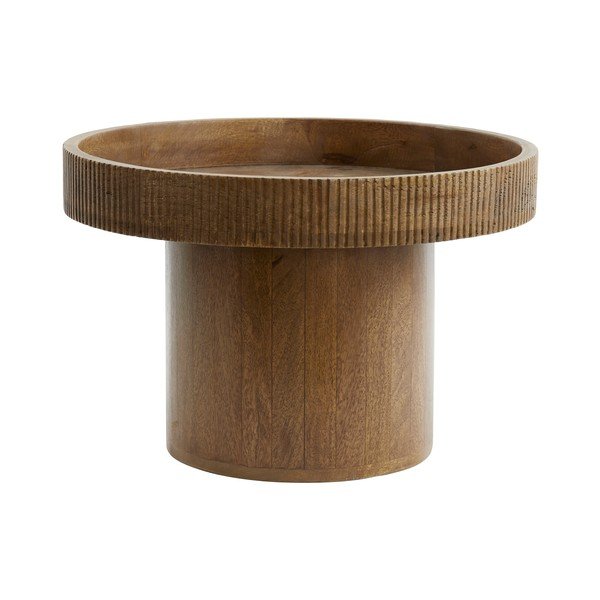 Okrogla stranska mizica iz masivnega manga ø 50 cm Kalomo – Light & Living