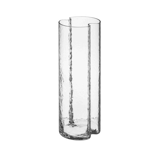 Steklena ročno izdelana vaza (višina 24 cm) Tubu – noo.ma