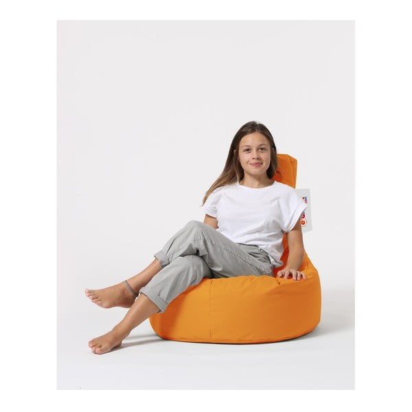 Oranžna vrtna sedežna vreča Lina – Floriane Garden