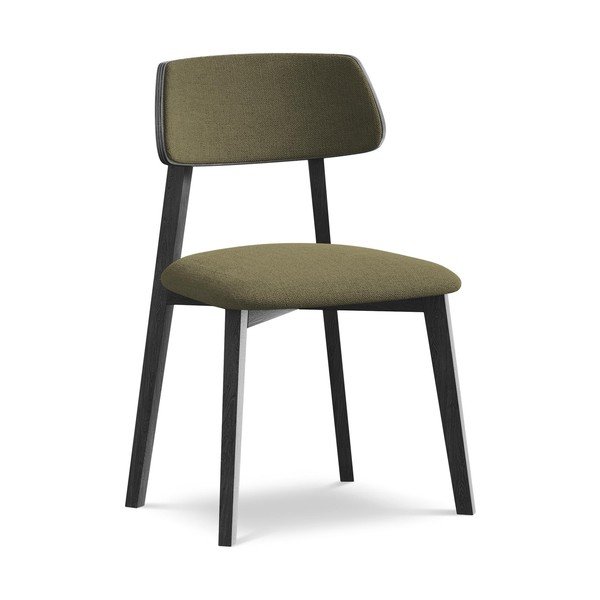 Zelen jedilni stol iz masivnega lesa Niu – Makamii