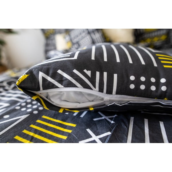 Siva bombažna posteljnina  140x200 cm LP Dita Runy - Cotton House-image-3