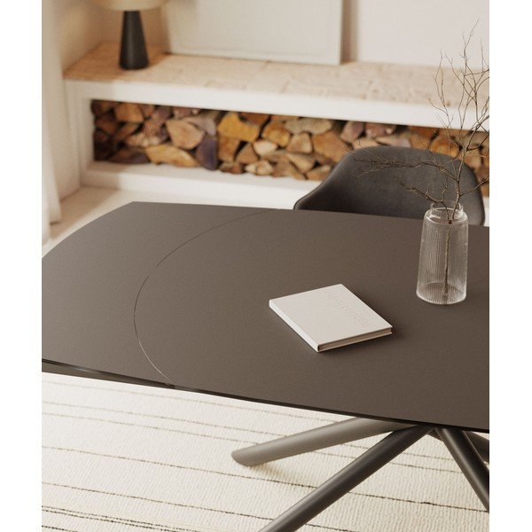 Raztegljiva jedilna miza z dodatno ploščo s keramično ploščo 100x130 cm Yodalia – Kave Home-image-2