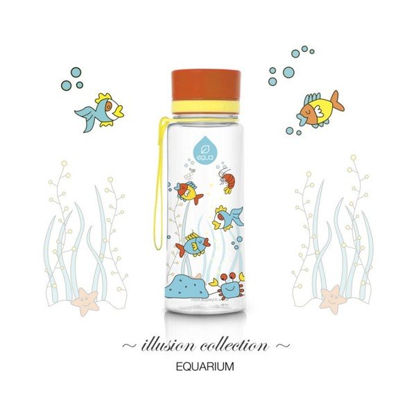 Oranžna plastenka Equa Equarium, 0,6 l