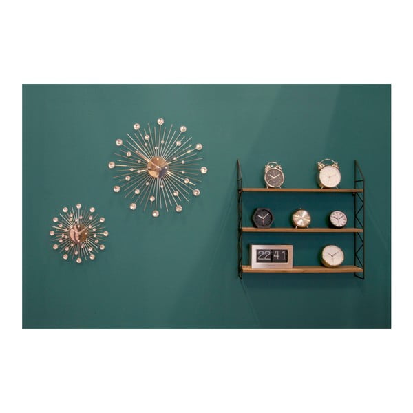 Budilka v kovinski srebrni barvi Karlsson Mr. White-image-2