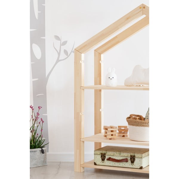 Otroška polica iz borovega lesa Adeko Rela, 40 x 113 cm-image-1
