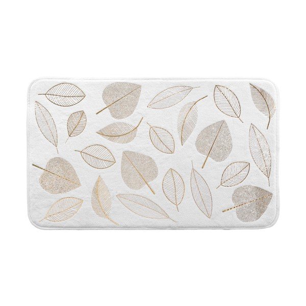 Bela tekstilna kopalniška preproga 45x75 cm Joya – douceur d'intérieur