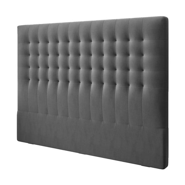 Temno sivo žametno vzglavje Windsor & Co Sofas Apollo, 160 x 120 cm-image-2